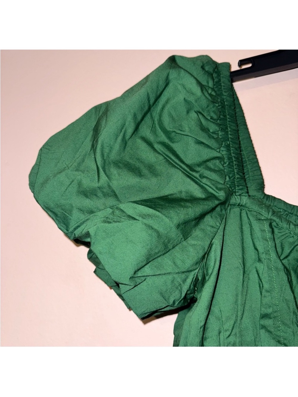 Aritzia Sunday Best Nori Green Martine Poplin Short-sleeve Dress Size XL NWT! - Picture 8 of 13